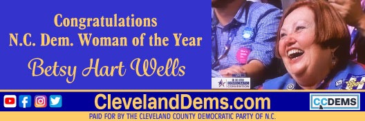 Congratulations, Betsy Wells, NC DEmocratic Woman of the Year 2023