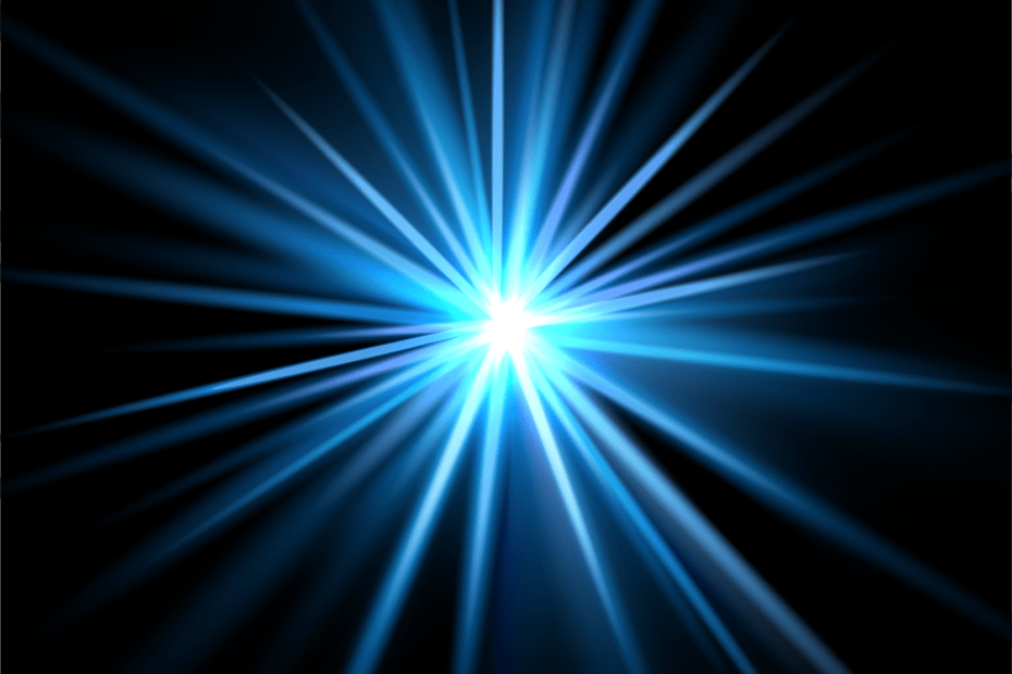 Blue light burst