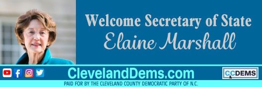 Welcome to Cleveland County, Secretary of State Elaine Marshall