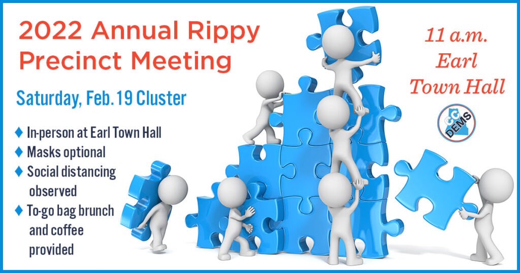 CCDP Annual Precinct Meeting - Saturday, Feb. 19, 2022 Rippy Meeting