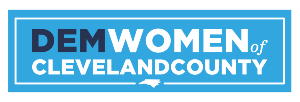Democratic Women of Cleveland County logo in blue