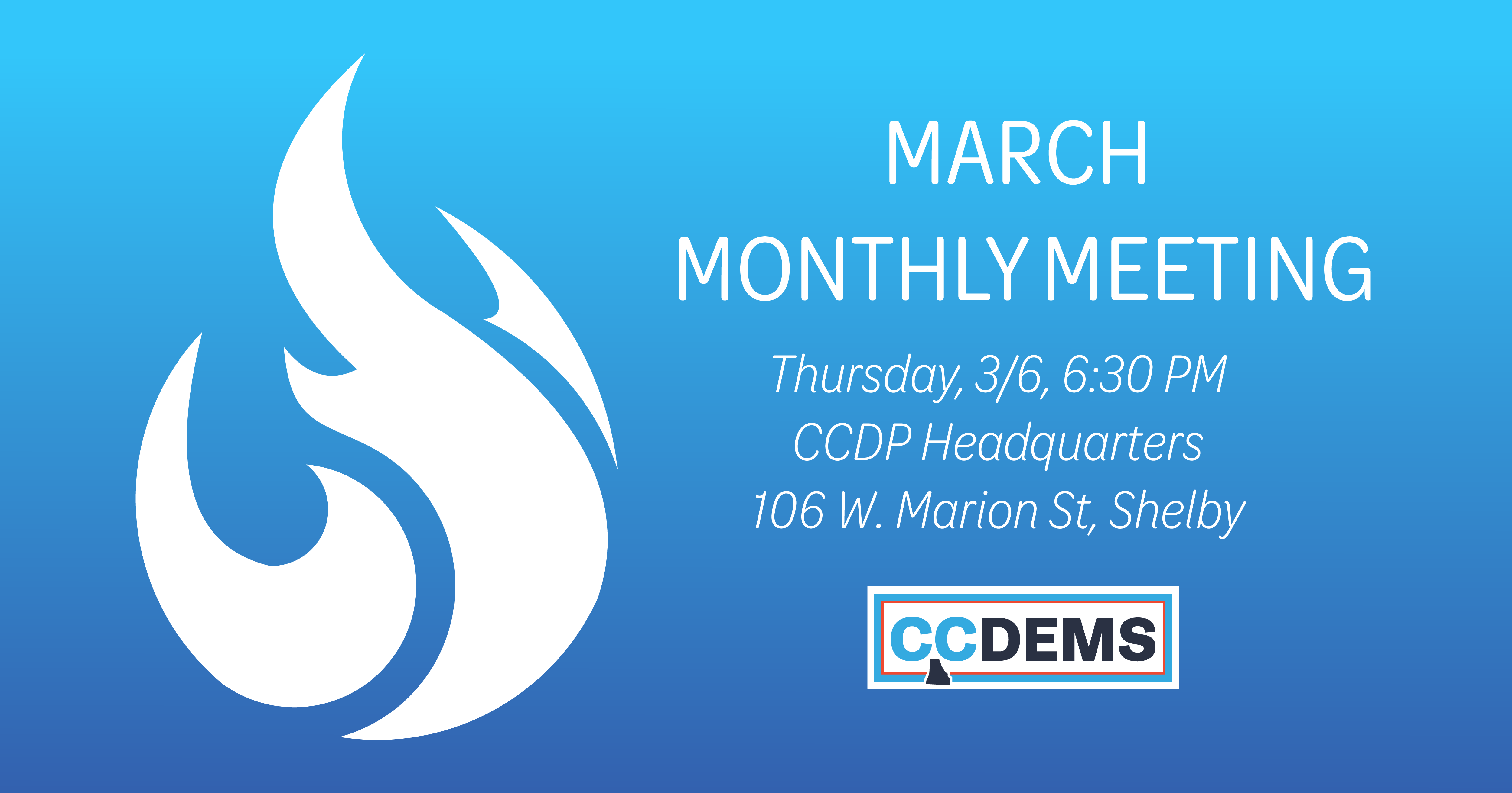 March 6, 2025 monthly meeting graphic