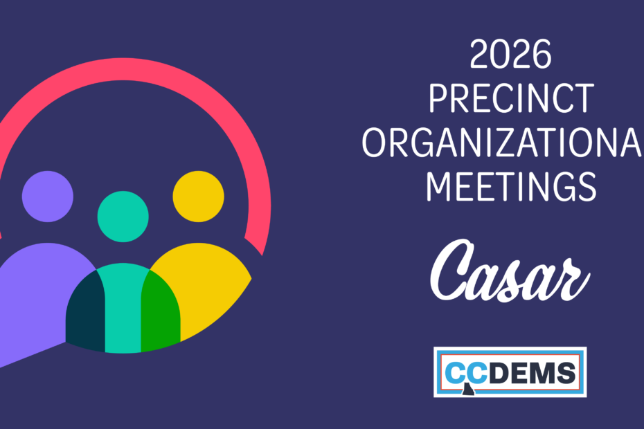 Casar precinct meeting graphic for 2026