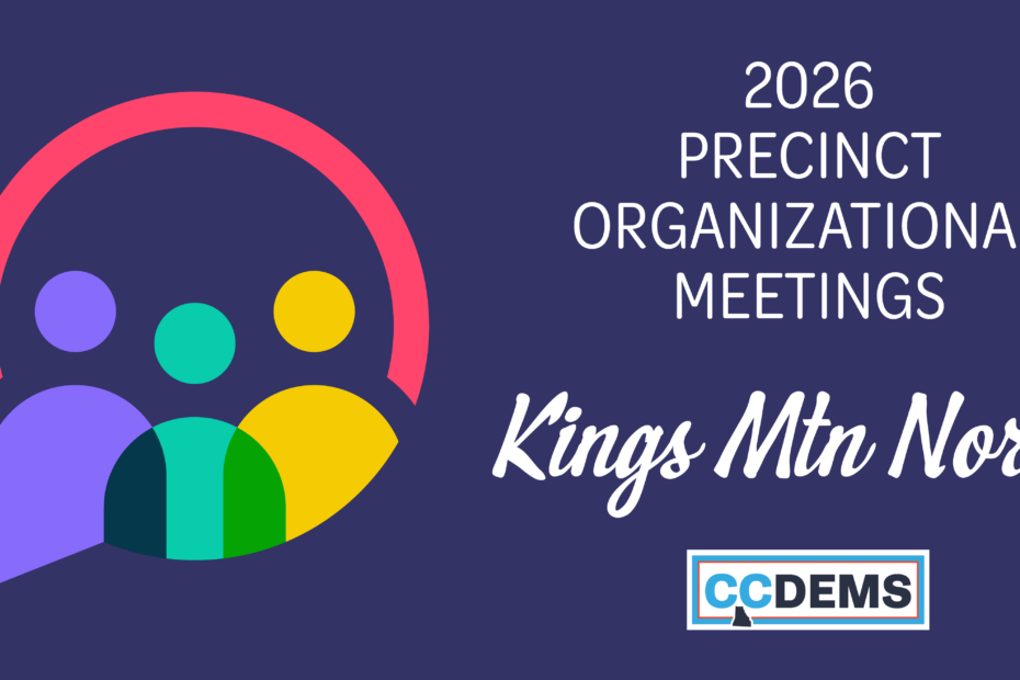 Kings Mountain North prercinct meeting graphic for 2026