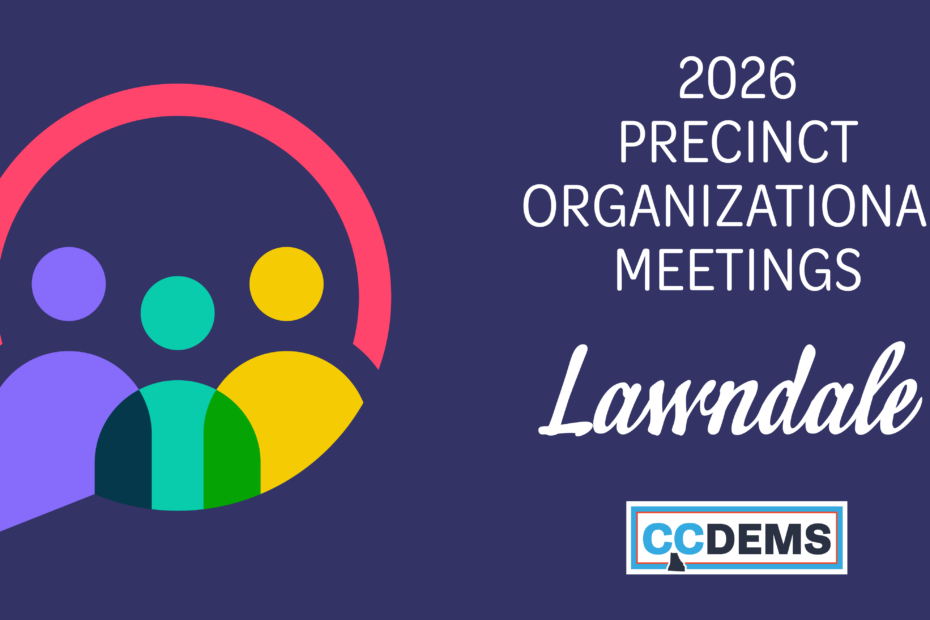 Lawndale precinct meeting graphic for 2026