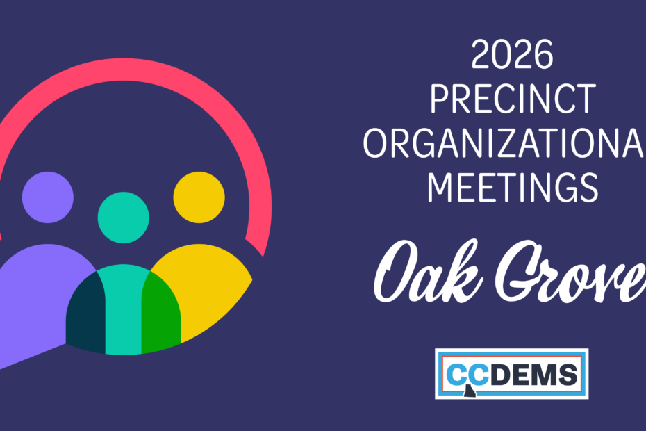Oak Grove precinct meeting graphic for 2026