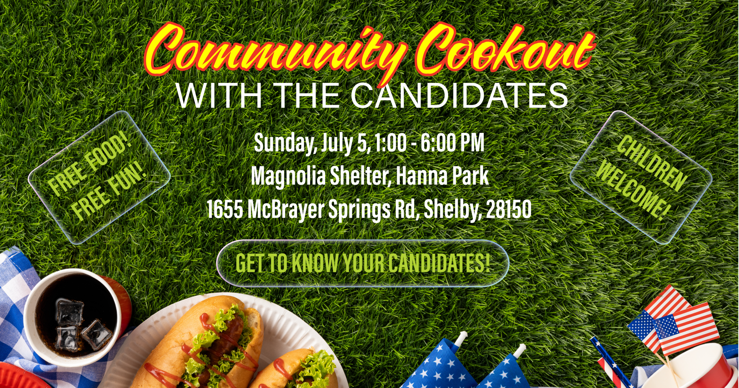 Community Cookout with the Candidates 1200×630