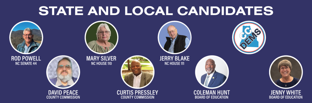 State and Local Candidates on the ballot in Cleveland County, NC for the Nov. 3, 2026 election